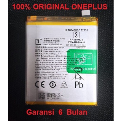 Battery Baterai Batre Oneplus 6T 7 BLP685 Original