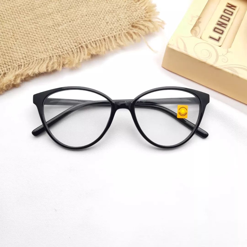 [NEW] Kacamata Photocromic Berubah Warna Frame Cantik Wanita Optik Vintage Impor Best Product Free Box Dan Lap