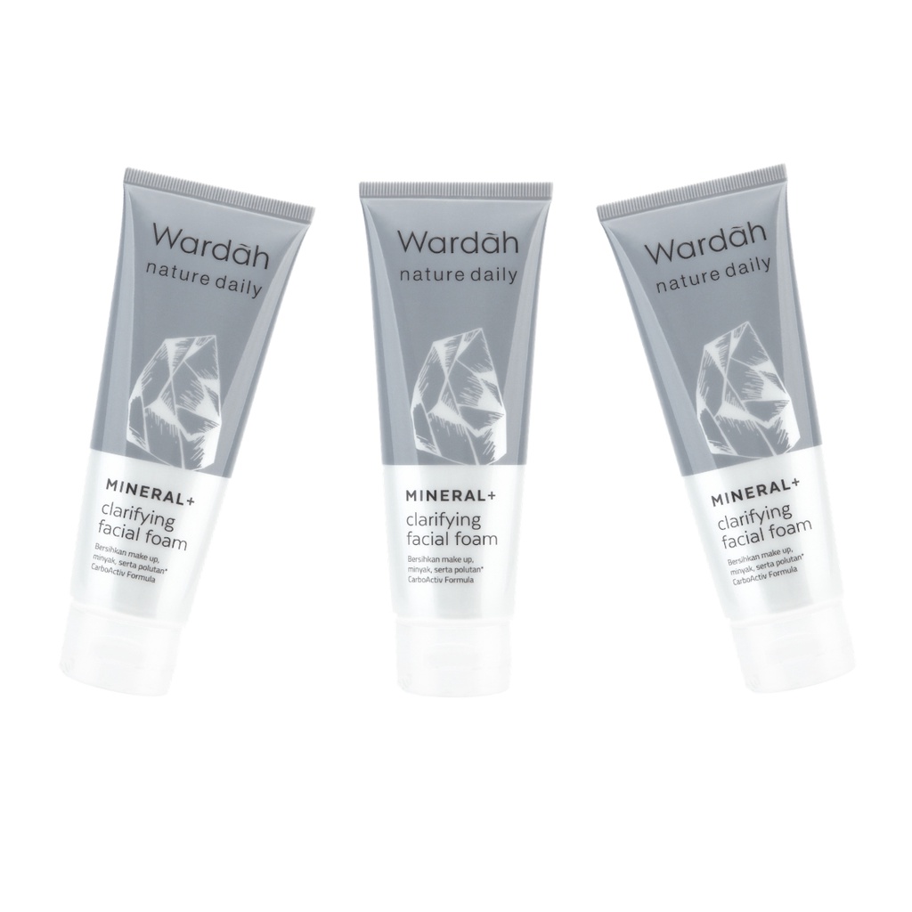 WARDAH Nature Daily Mineral+ Clarifying Facial Foam 100ml - Apple_Kosmetik