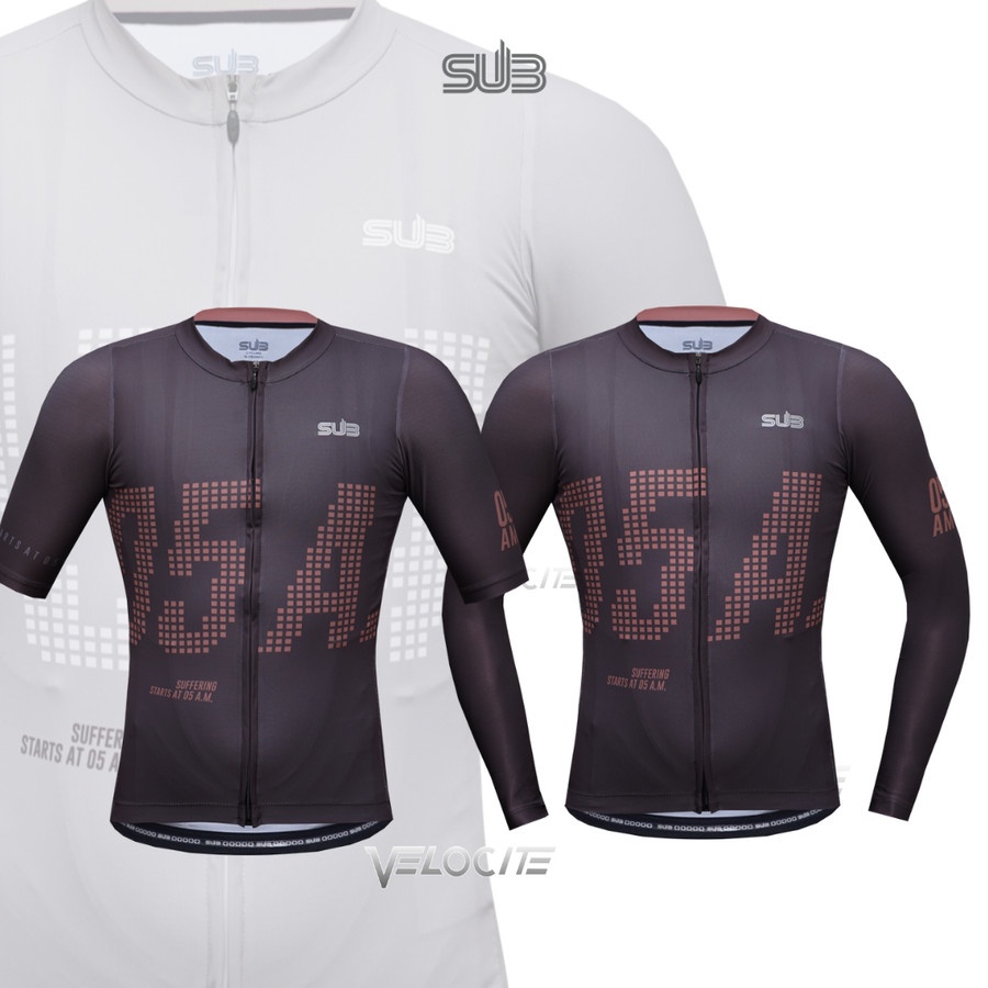 SUBJERSEY 05AM Bison Dark Brown SUB Jersey Sepeda Gen 3 elite 05 am Gowes Roadbike New Series