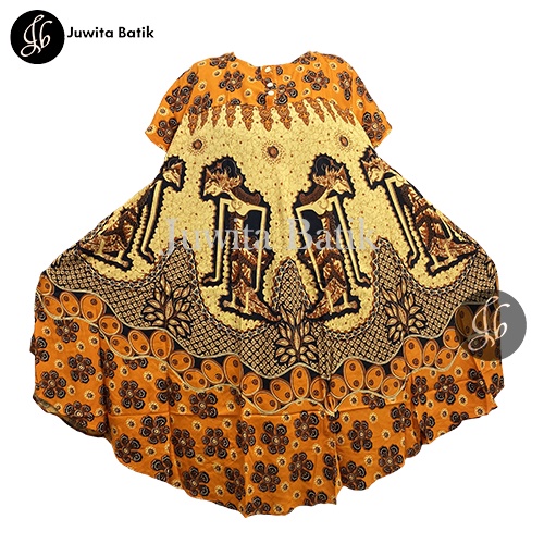 Juwita Batik - Daster Jumbo LD 130 3XL Wayang TERBARU Klok Pola BUSUI FRIENDLY