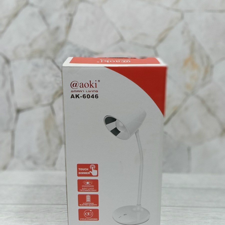 COD LAMPU MEJA BELAJAR TORCH DIMMER FLEKSIBEL AOKI AK-6046