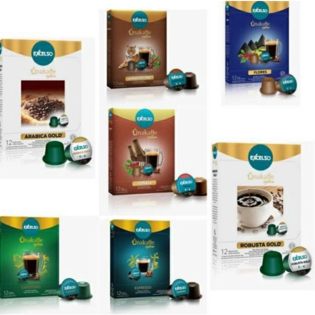 

MURAH - Unakaffe System Coffee Capsule - ALL VARIAN - isi : 12 Capsul @6gr