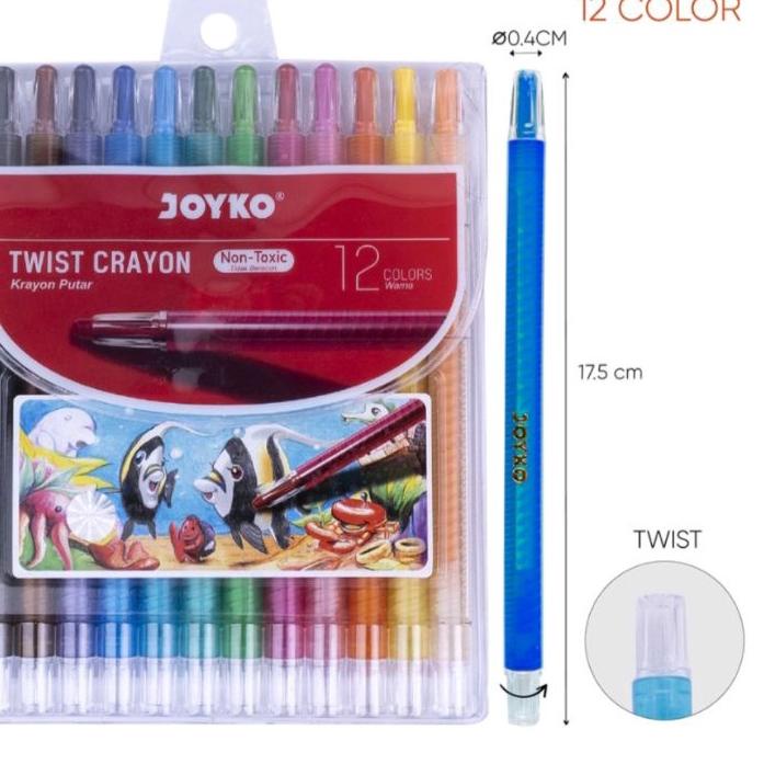 

~ Krayon Putar Mini Twist Crayon Putar 12 Warna Limited!