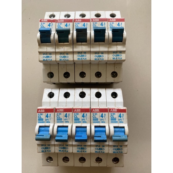 MCB PLN ABB type  s191  CL 4A 1p.