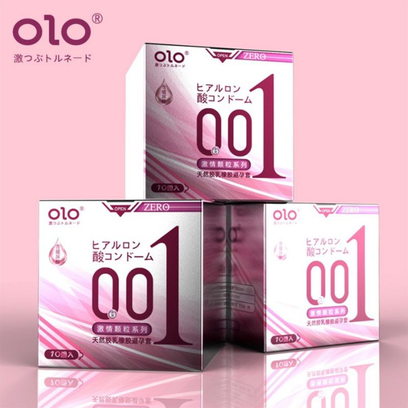 KONDOM OlO 001 Condom OLO Super Tipis Natural Privasi Aman