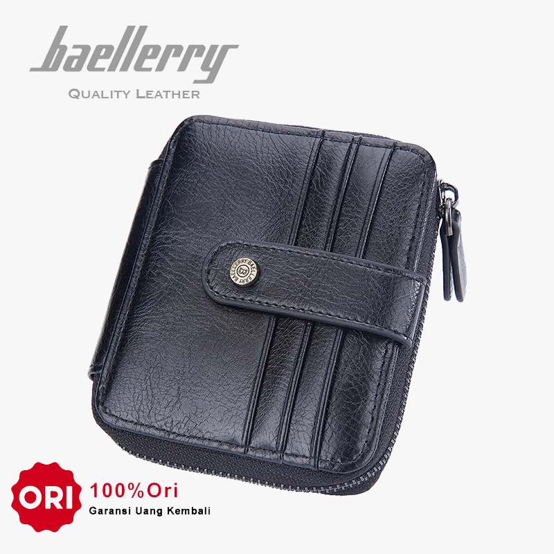 BAELLERRY D9322 Dompet Kartu Pria Bahan Kulit PU Leather Premium WATCHKITE WKOS