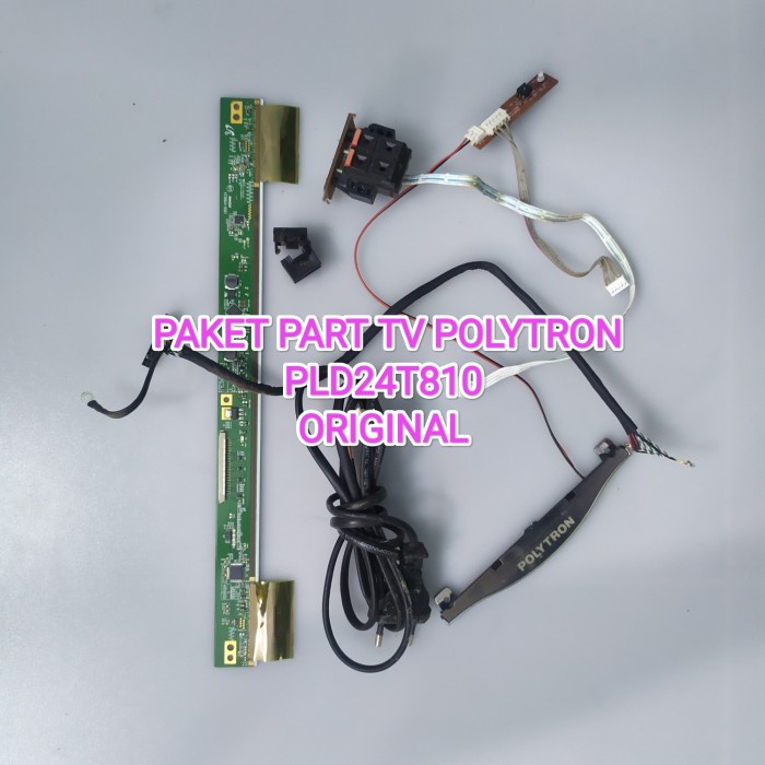 PAKET PART TV POLYTRON PLD24T810 LVDS-TICON-IR-T SPK-CABLE AC