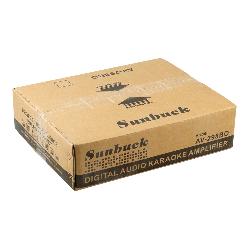 Sunbuck Bluetooth Audio Amplifier Karaoke Support Coaxial Optical - AV-298BO - Black