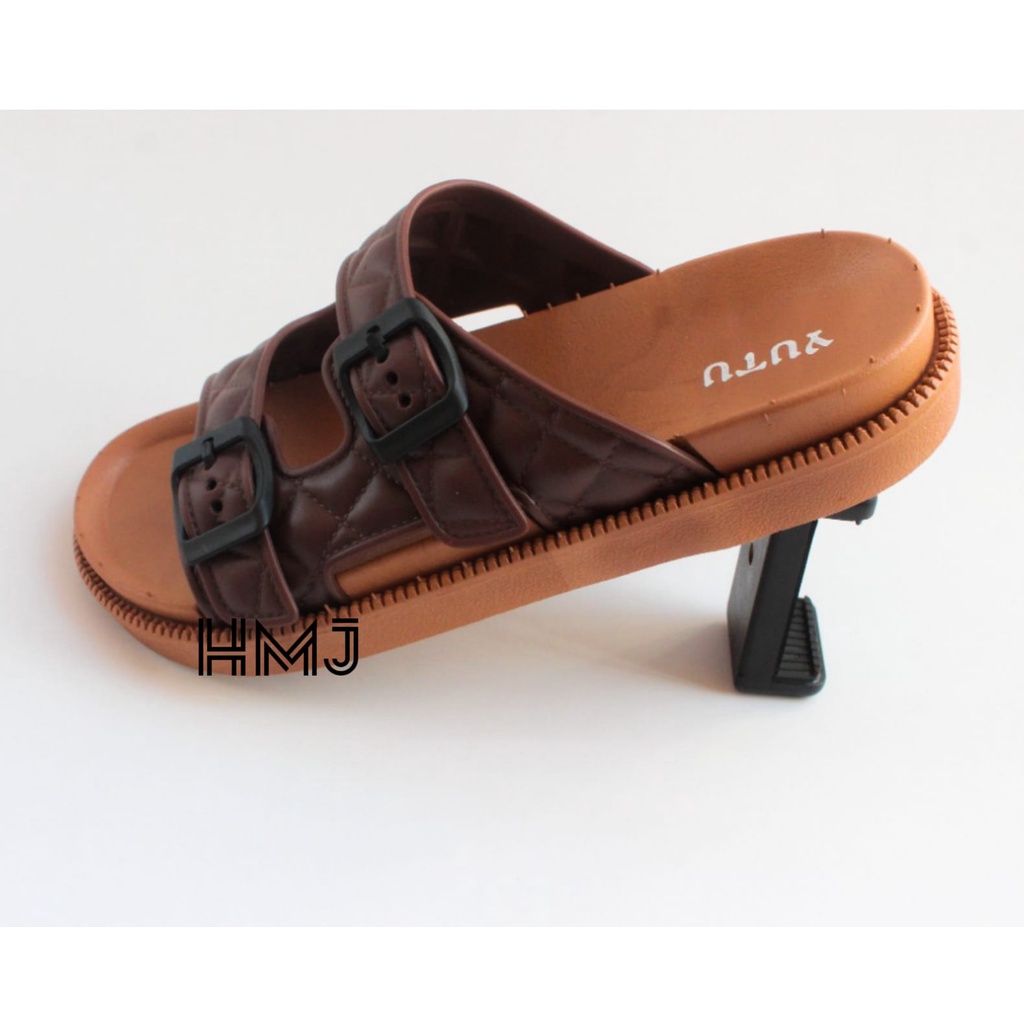 Sandal Selop Wanita Model Tali Gesper Bahan Karet Anti Slip dan Empuk