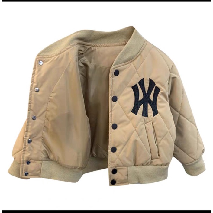 Jaket Anak Laki laki baseball NY New York Jacket varsity baseball branded bahan adem