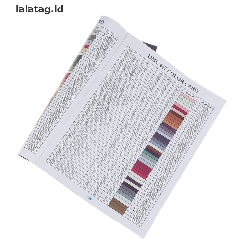 [lalatag] 5d Diamond Paing Tool Diamond Color Card Kartu Identifikasi Warna Berlian Imitasi [ID]