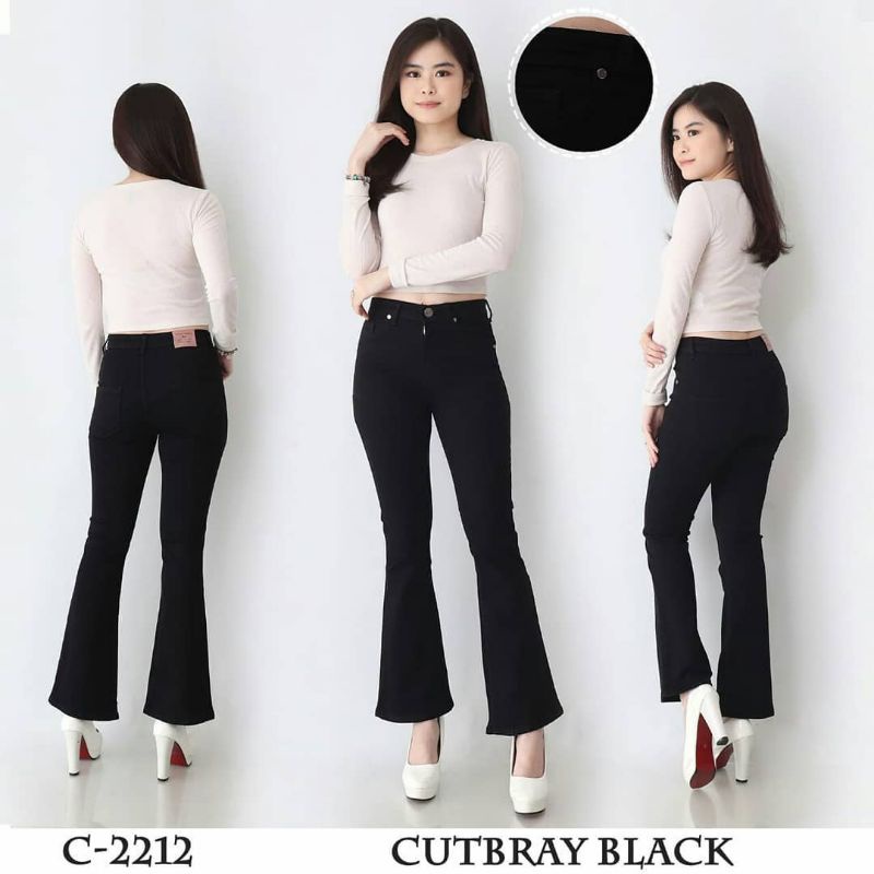 HW Cutbray Jeans Wanita Jeans