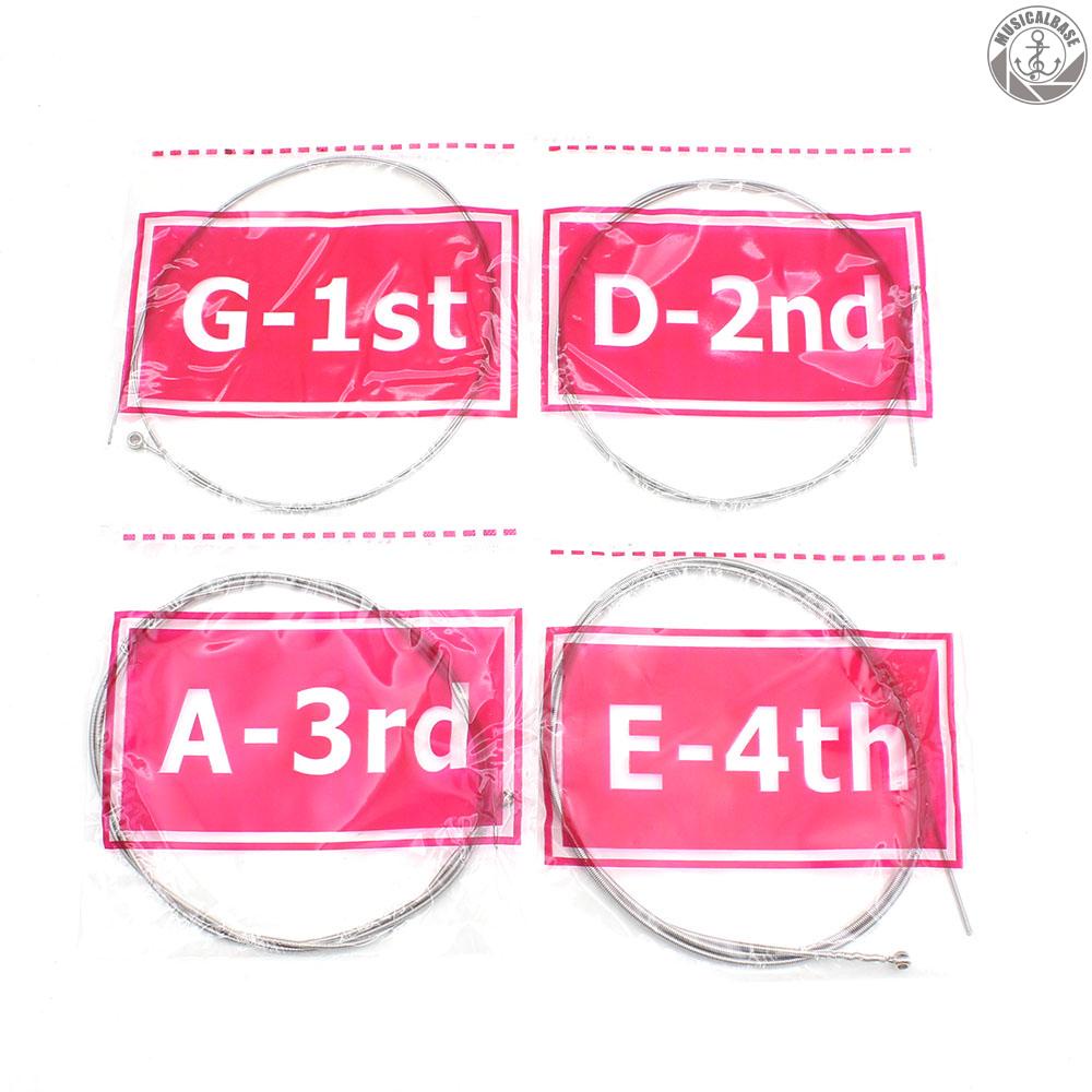 [In Stock] 4pcs Set Senar Bass Elektrik Aksesori Baja Berlapis Nikel.045-.090