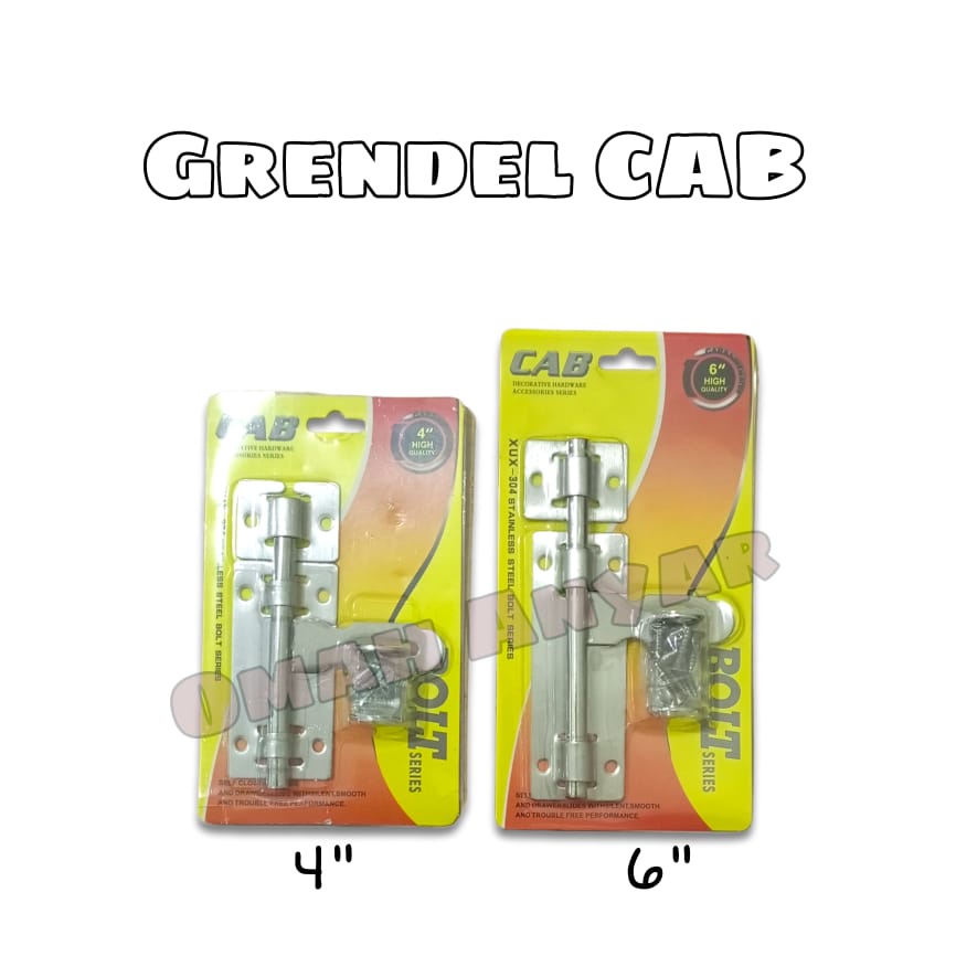 Grendel Kotak Overpall Gembok CAB 4&quot; dan 6&quot;