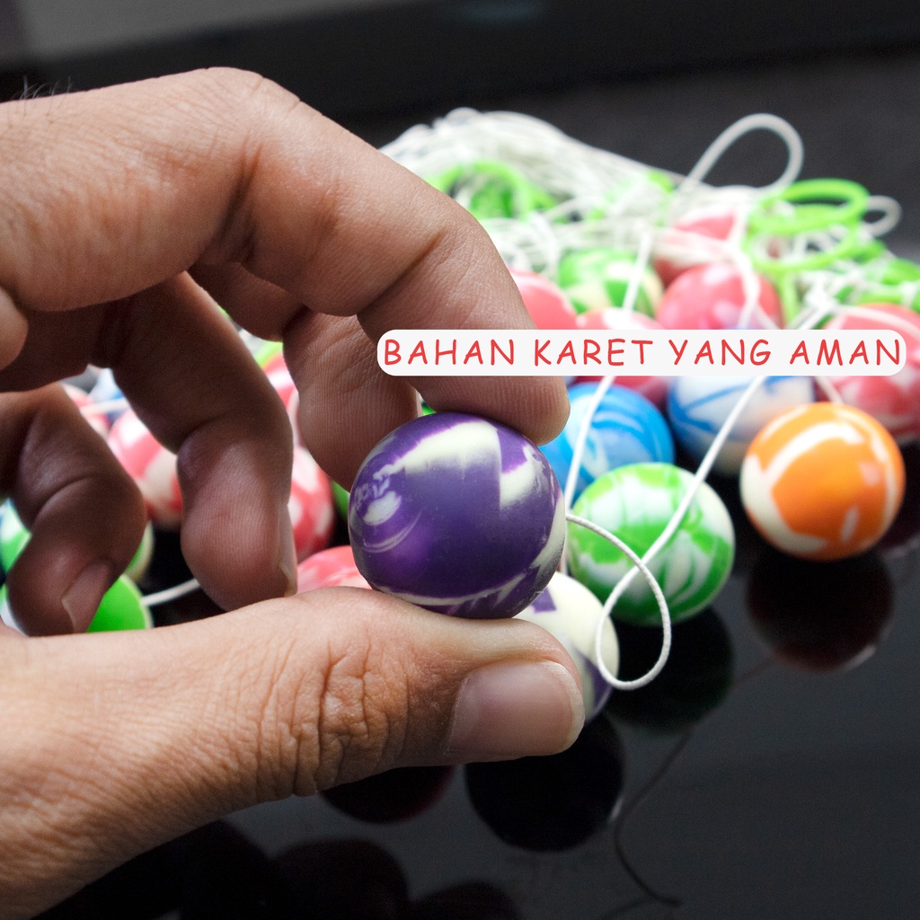 03-Mainan Yoyo Karet Bola Bouncing Loncat