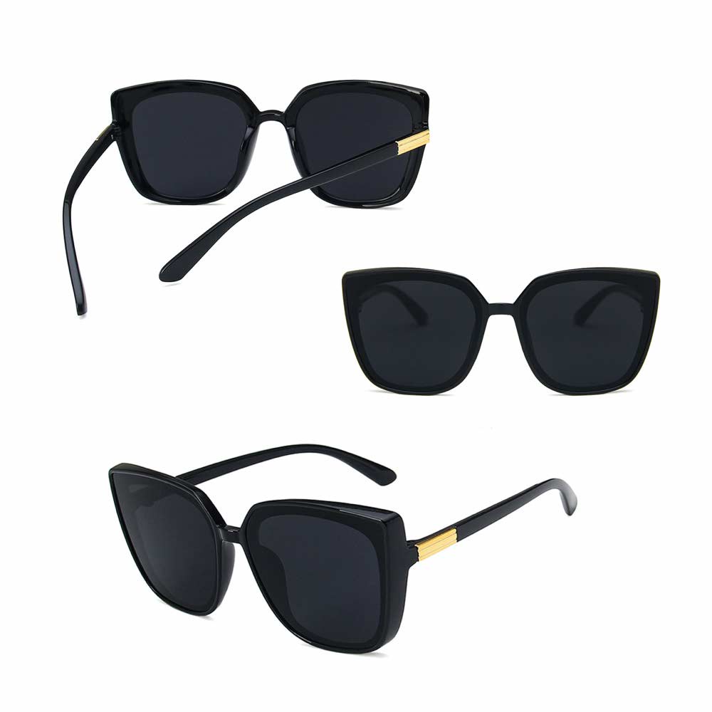 Kacamata UV400 [ Hitam ] Anti Radiasi - Sunglasses Wanita Korea - HM8146