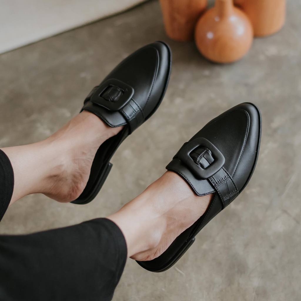 Dianable - Austin Black Mules Shoes