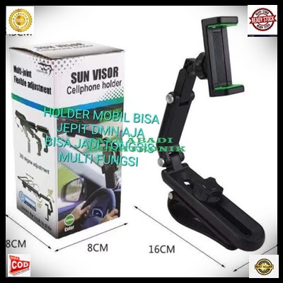 J463 HOLDER JEPIT !SUN VISOR MOBIL GPS CAR BREKET STAND TEMPAT HP GADGET HANDPHONE DASHBOARD CERMIN BRACKET STANDING PEGANGAN PENAHAN LEHER ANGSAPENJEPIT KACA MIROR MOUNT UNIVERSAL flexsible mobile soft tube jendela window BISA JADI TONGSIS MULTI FUNG