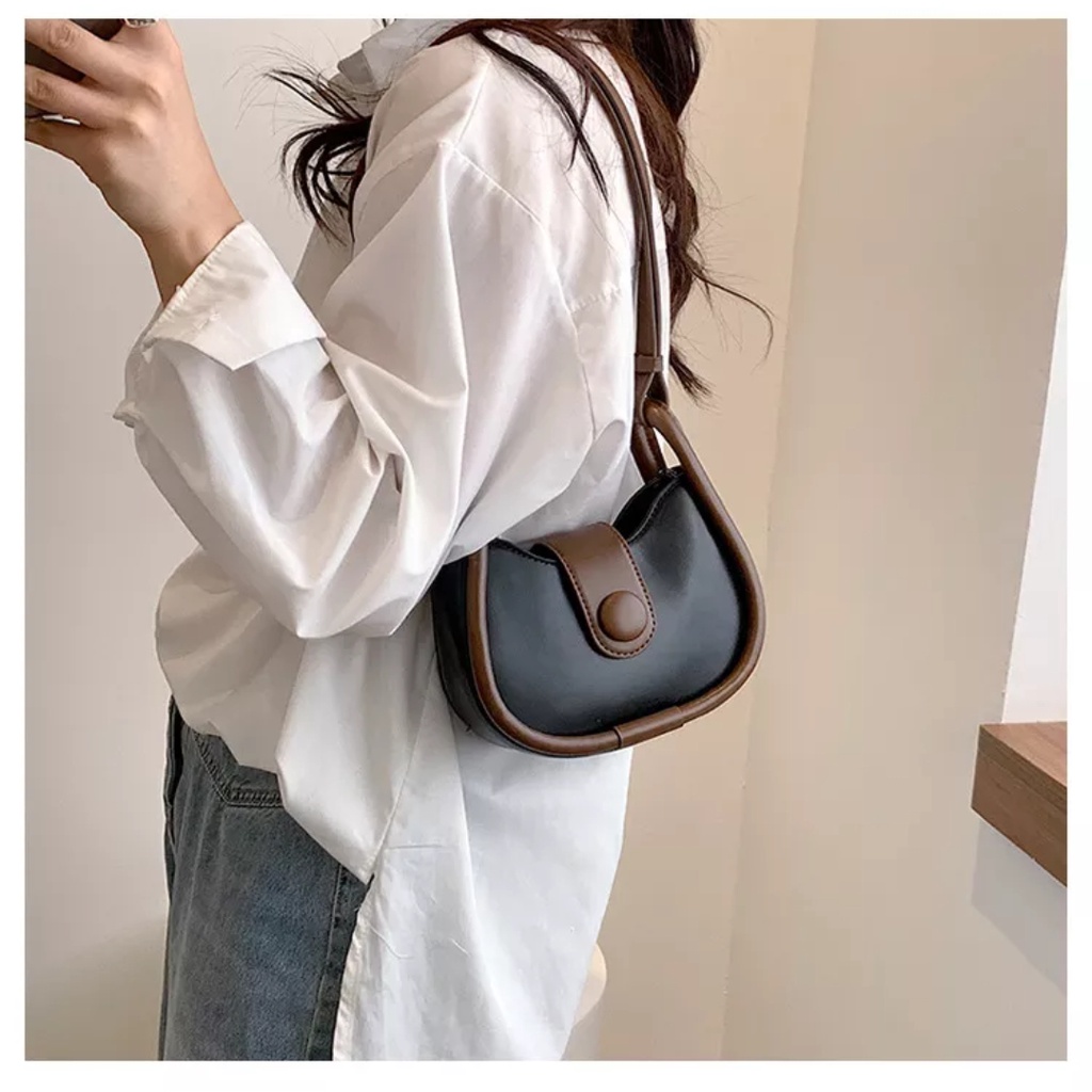 Tas Bahu Wanita - Tas Selempang Wanita Marselline - Fashion Kekinian Terbaru 2022 - Slingbag Wanita Premium