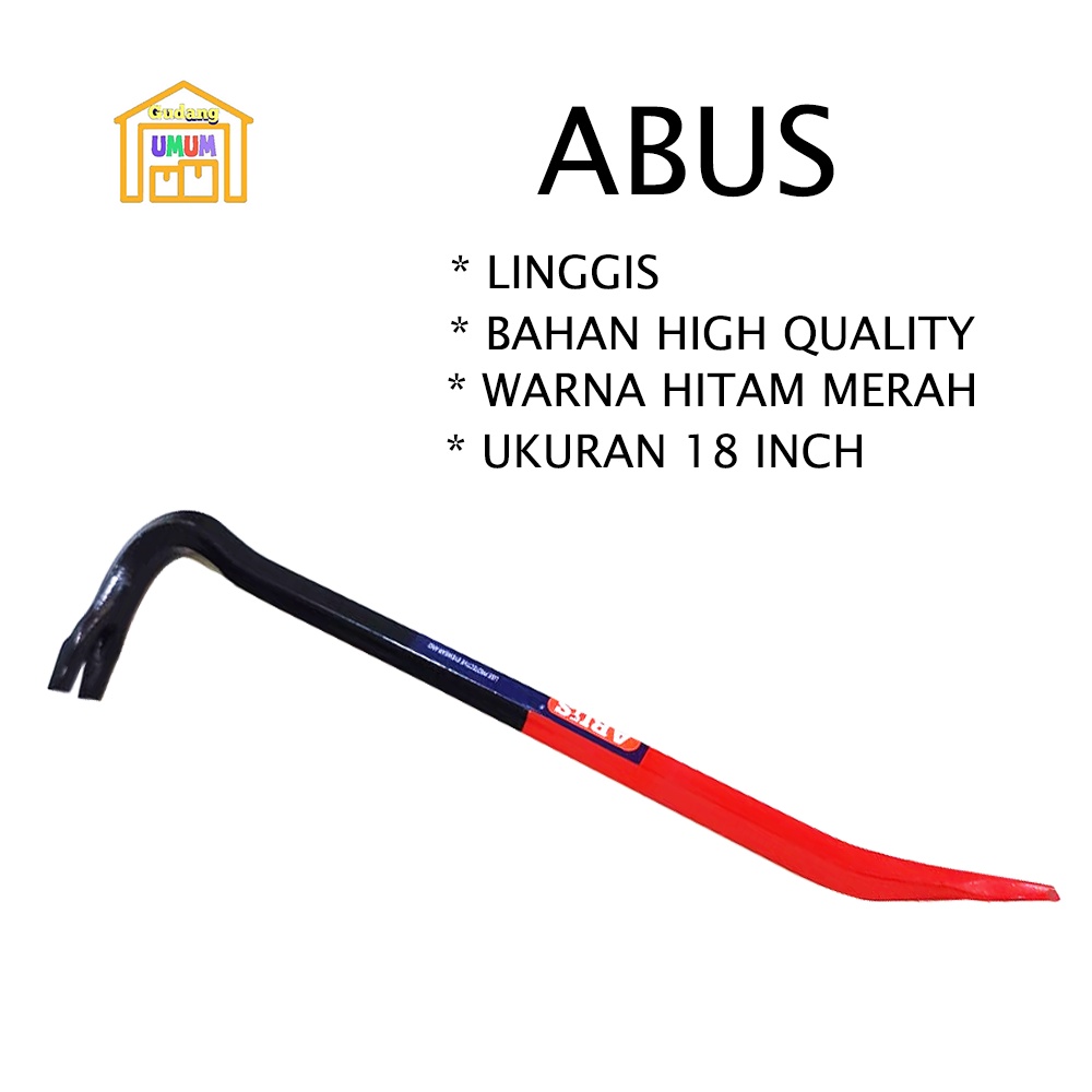 Jual Linggis Inch Tebal Linggis Abus Alat Pencabut Paku Crowbar Shopee Indonesia