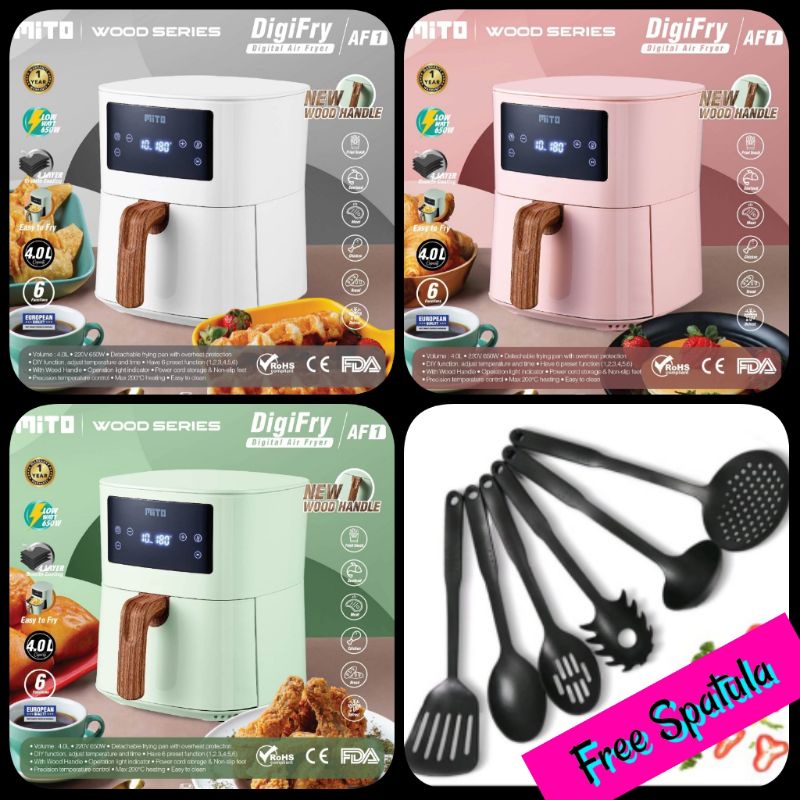 New Digital Air Fryer AF1 MITO free sutil