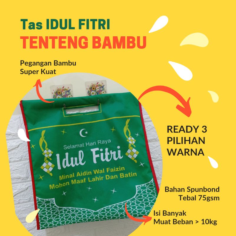 

Tas spunbond Idul Fitri tenteng bambu