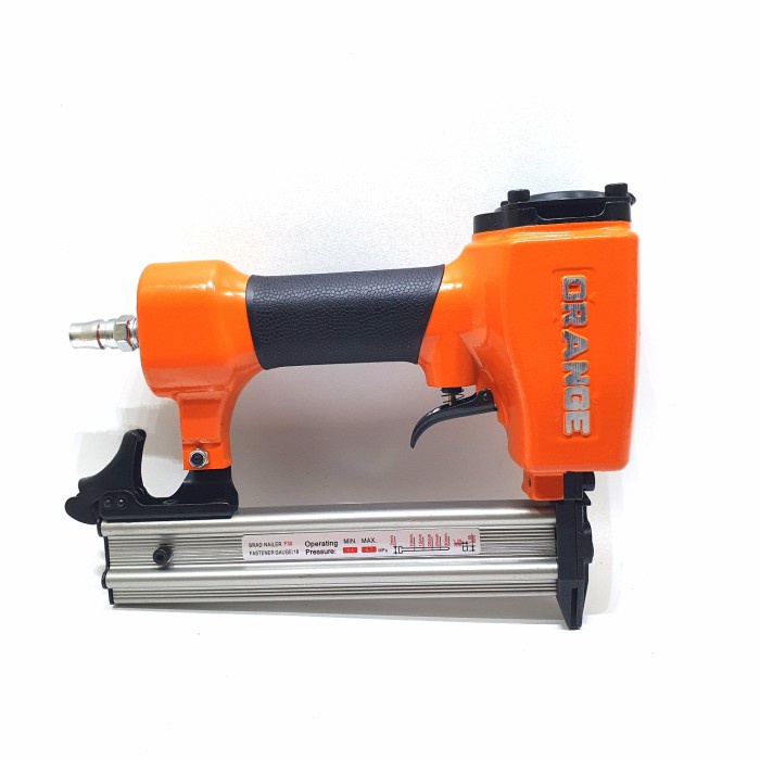 (:(:(:(] Orange Air Nailer F30 Mesin Tembak Paku Lurus Penembak Paku F30 Angin