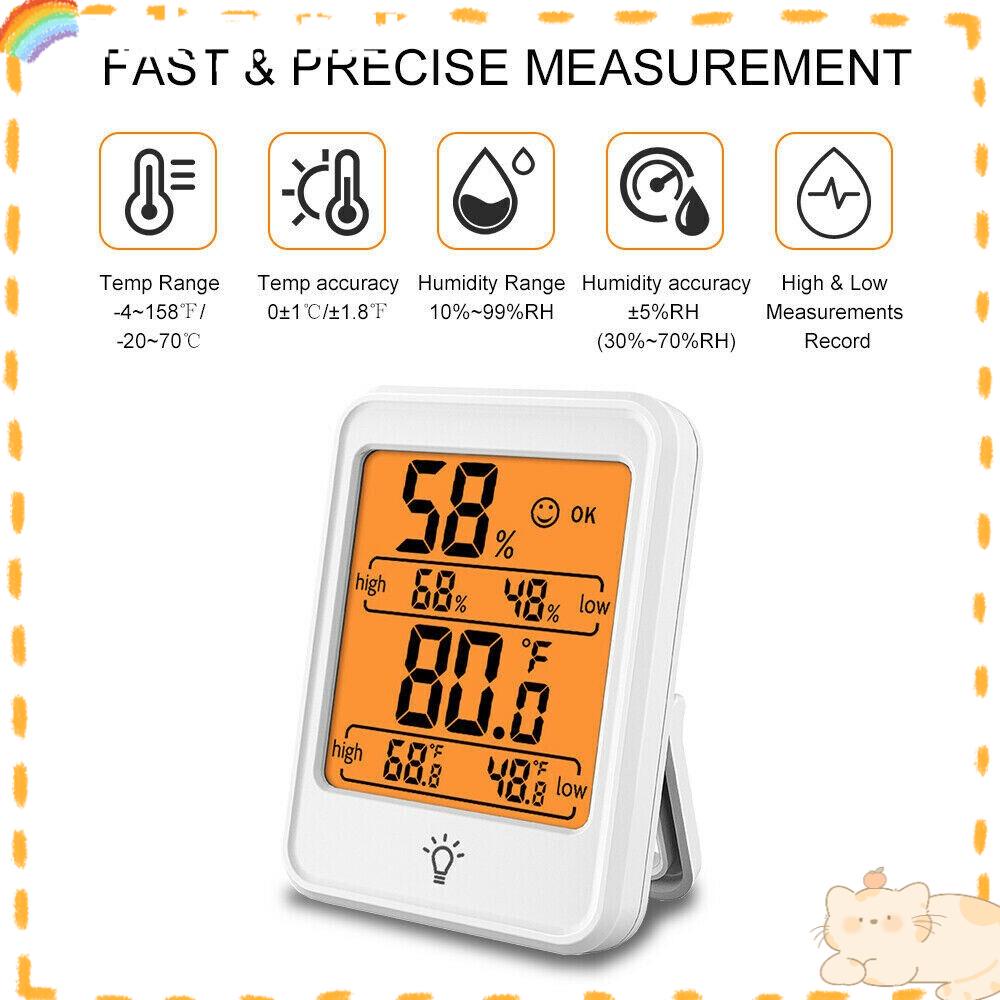 Solighter Termometer Ruangan Tester Suhu Rumah Tangga Dengan Elektronik Backlight