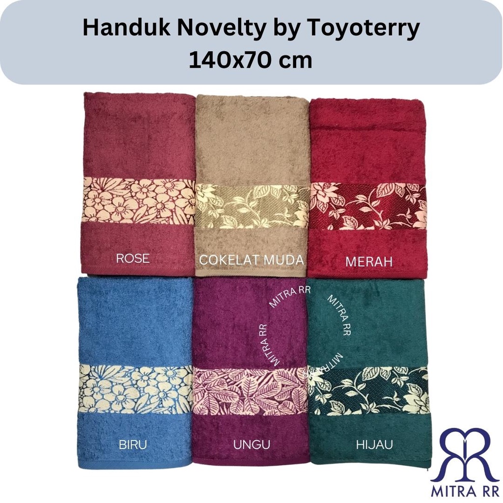 Handuk Novelty By Toyoterry | Handuk Mandi Dewasa Motif Ukuran Besar 70 x 140cm