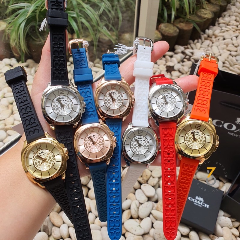 Coach Boyfriend Rubber Strap Watches