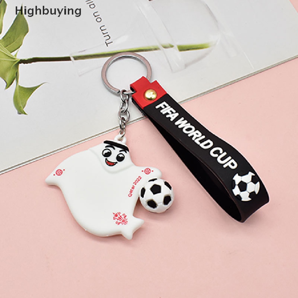 Hbid Gantungan Kunci Piala Dunia Fifa 2022untuk Fans Sepak Bola Pria Hadiah Maskot PVC Keyring Glory