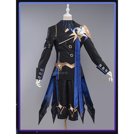 UWOWO Exclusive Genshin Impact Cosplay Abyss Prince Aether Costume Traveler Genshin Impact Fanart Cosplay Traveller