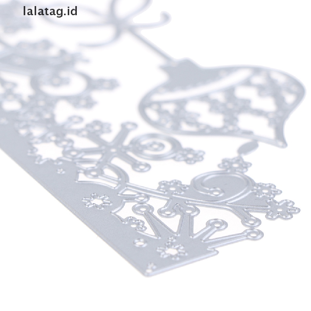 [lalatag] Snowflake Lace/Christmas Bell Cutg Mati Untuk Perangko Scrapbooking Stensil [ID]