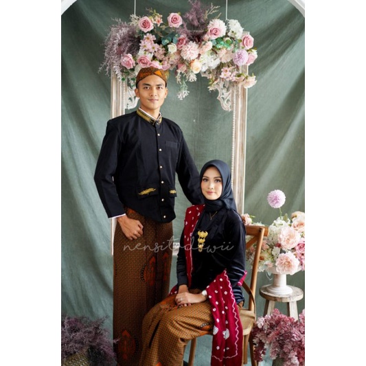 [1 Set, HT/JBD01C] Baju Prewed Adat Jawa - Jogja / Baju Prewedding, Nuansa Hitam