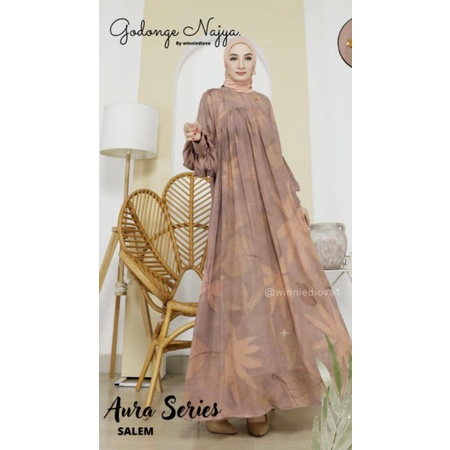 gamis aura/gamis ecoprint/gamis ceruty