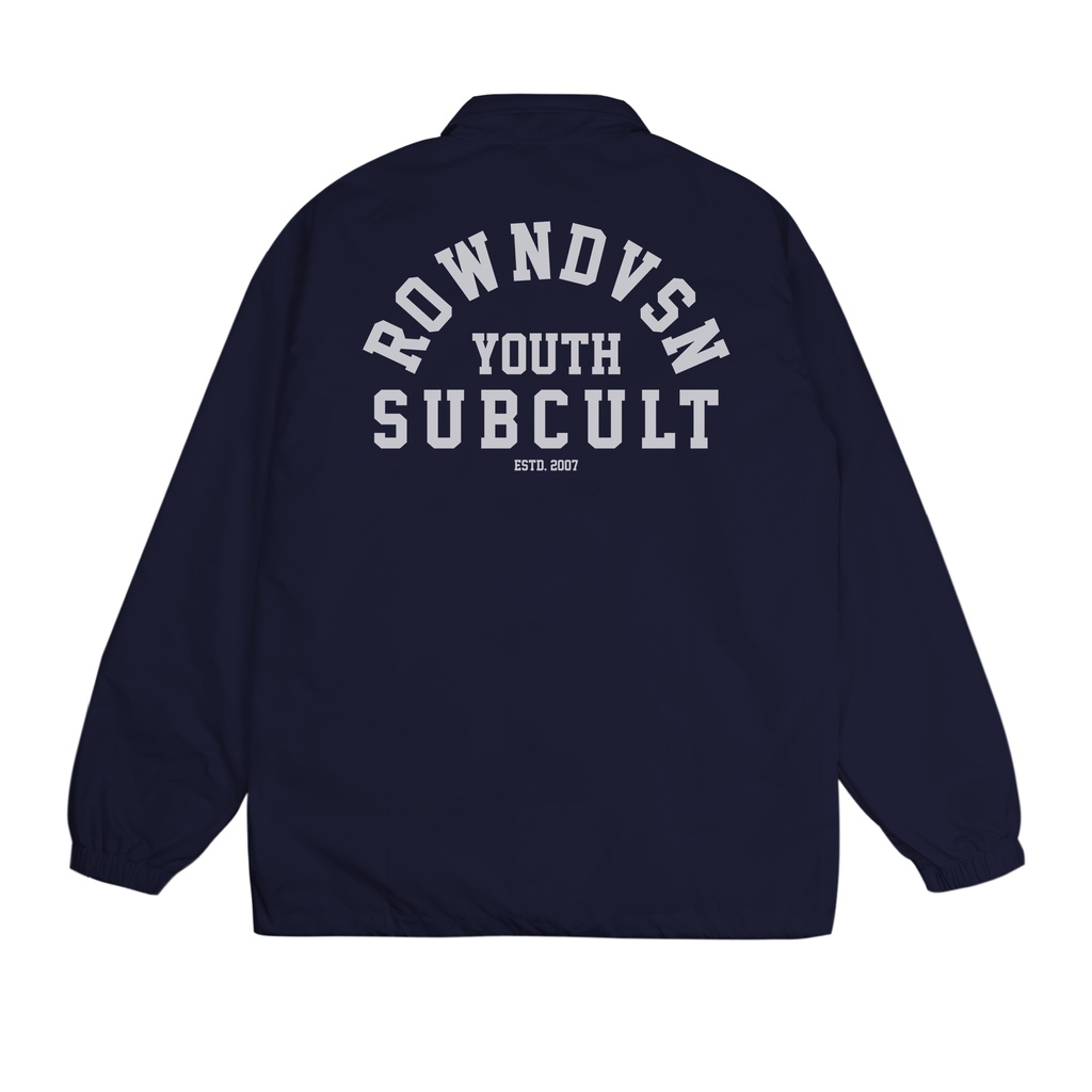 Rown Division Warehouse Coach Jacket - Rowndvsn Coach Jaket Davincie Navy