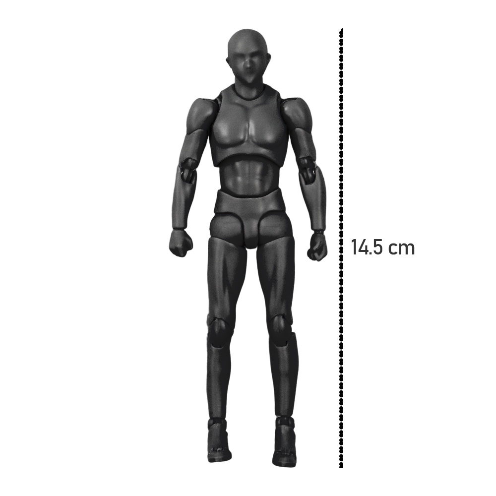 Body Kun DX Set Mannequin Action Figure Male Model - OMTHMNBK Black