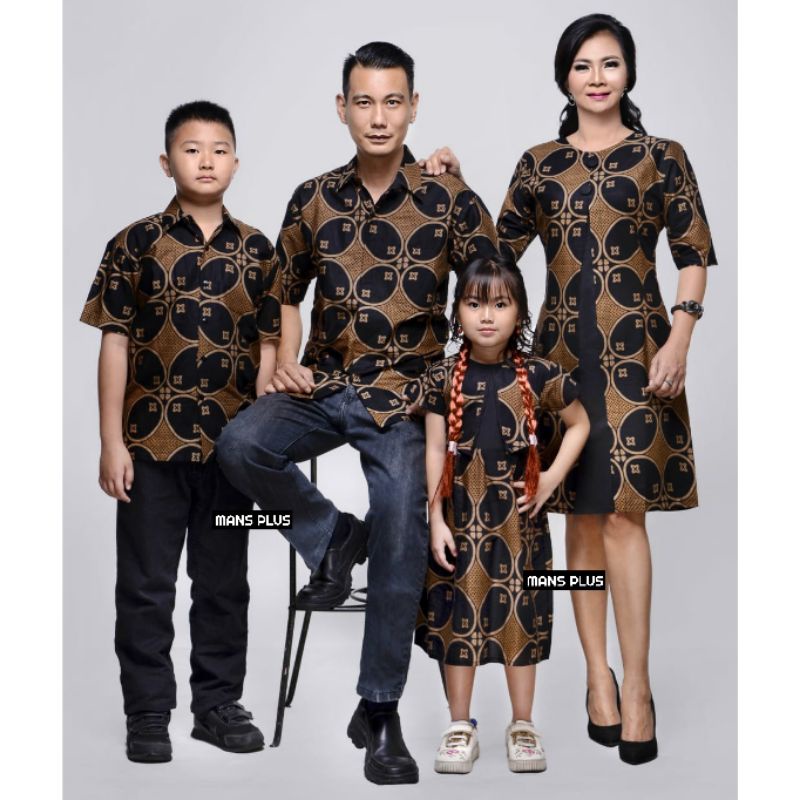 Couple Batik Keluarga Modern Jumbo 4L-5L Sarimbit Dress Big Size Seragam NGT