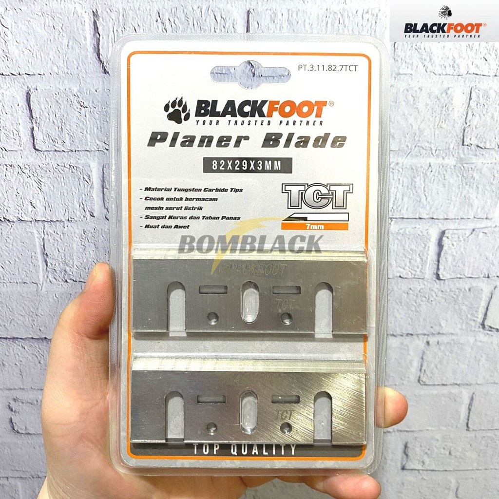 BLACKFOOT Mata Pisau Mesin Serut TCT 7mm Planer Blade Ketam Sugu Pasah MURAH