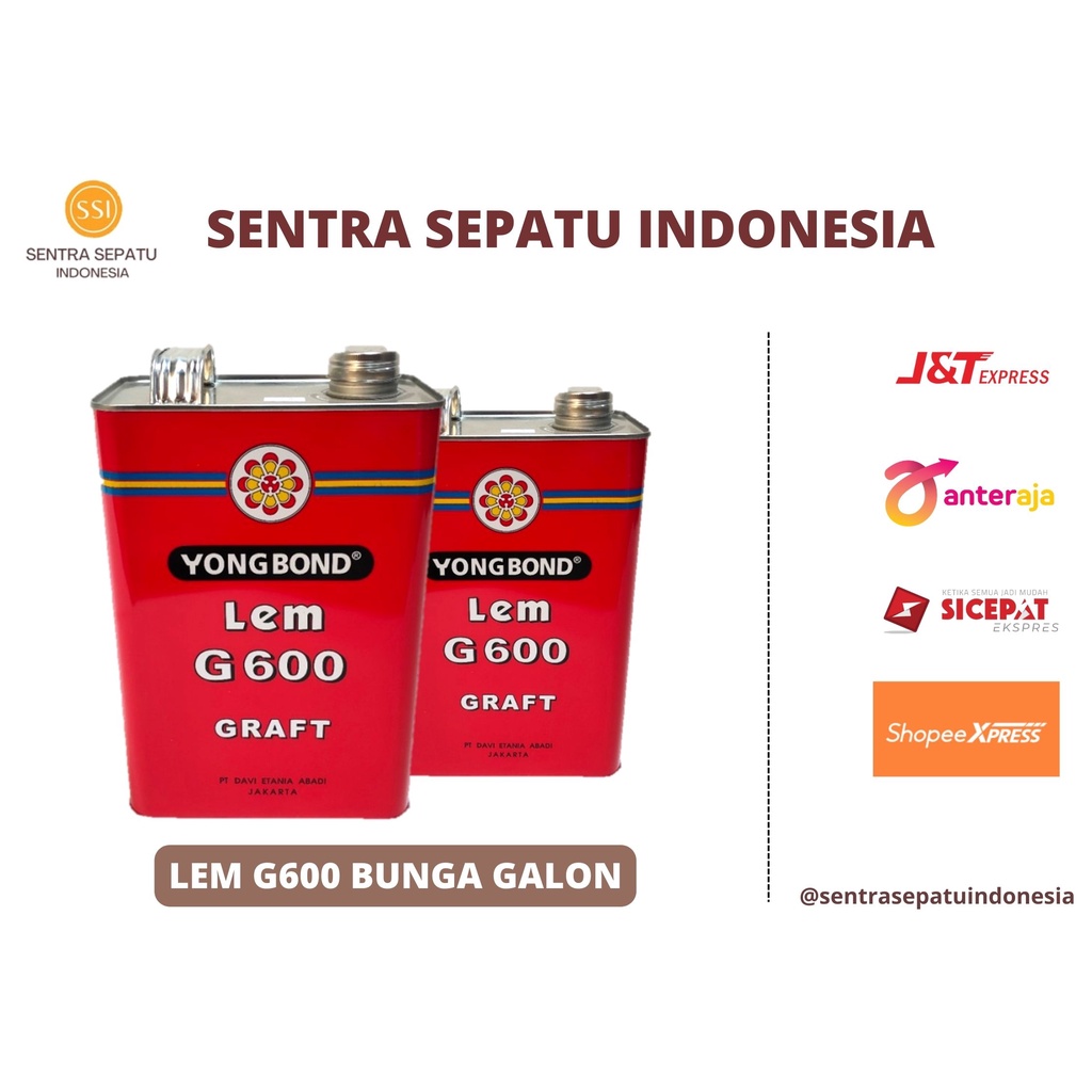 Lem G 600 G600 Yong Bond Putih PVC dan PU | Lem Young Bond untuk Sepatu Spon Sole Karet Serbaguna Ke