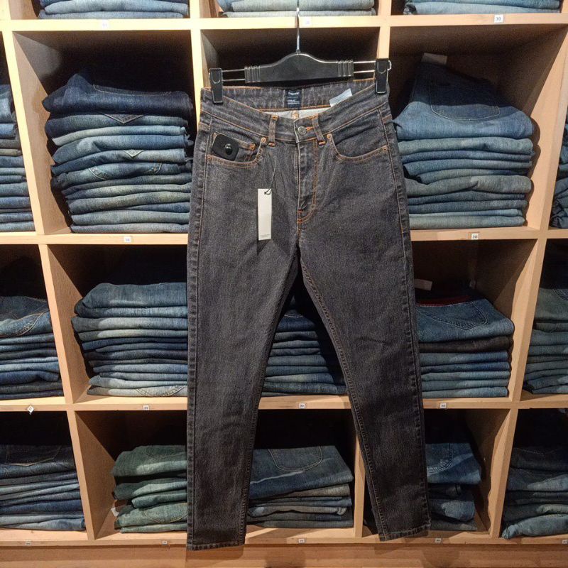 Celana Jeans TIRAJEANS Dark Grey Stretch SLIM Pria Ori