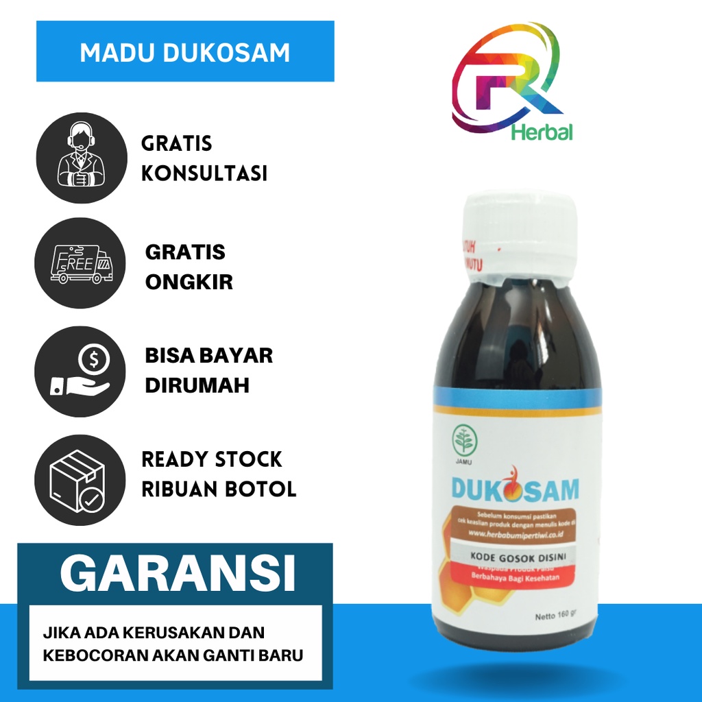 1 BOTOL MADU DUKOSAM HERBAL ORIGINAL