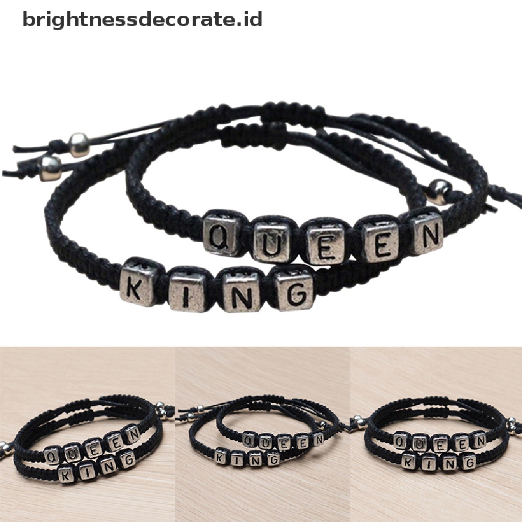 [Birth] Gelang Pasangan Gelang Raja Dan Ratu Handmade Lovers Bracelet Hadiah Pernikahan [ID]