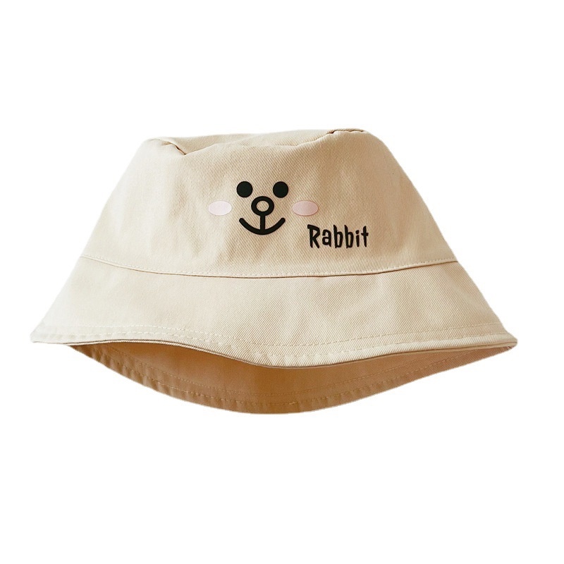 New 2023 Topi Anak Bucket Laki Laki Dan Perempuan Karakter Bear &amp; Rabbit