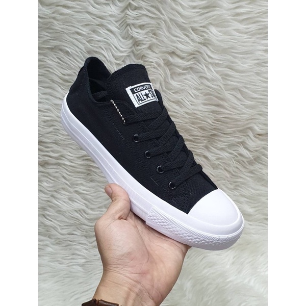 Sepatu Converse All Star Chuck Taylor ll CT2  Black White High Quality Made In Vietnam BNIB Unisex Pria Wanita