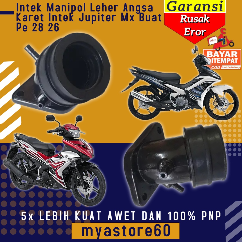 Manipul Jupiter Mx Manipol Karet Intake Intek Yupiter Leher Angsa Sambungan Karbu PE 26 28 PWK 26 28 Yamaha Jupiter Mx