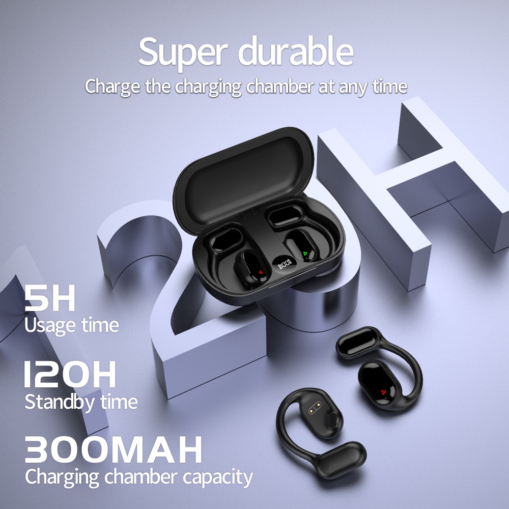 【COD】Viqoo Sport Wireless Headset Bluetooth Ear Clip Bluetooth Earphone Sport TWS HiFi Stereo Earphone - XG33 T72