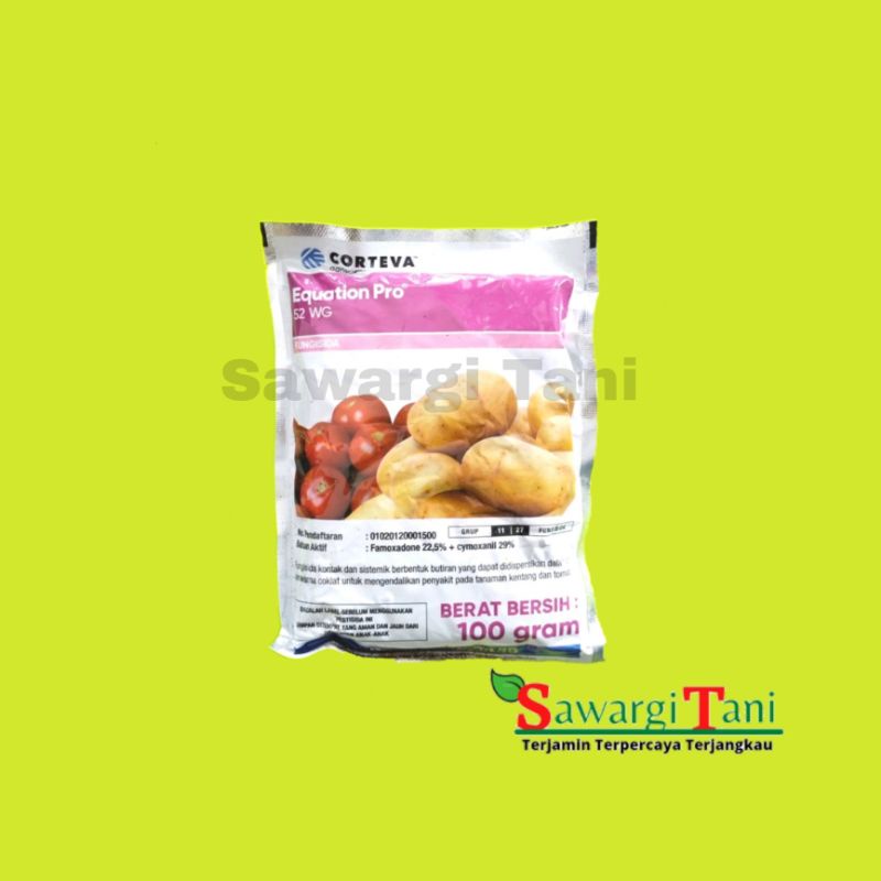 Fungisida Dupont Equation Pro 52 WG 100 gram,,obat pembasmi jamur tanaman