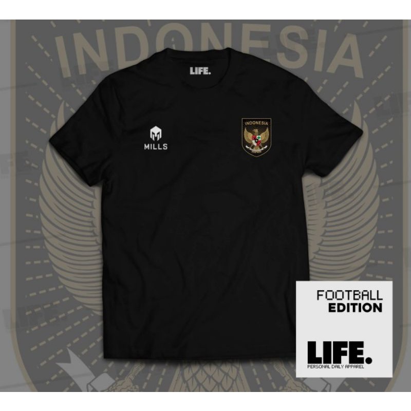 Kaos T-shirt timnas Indonesia AFF MILLS custom combed 30s